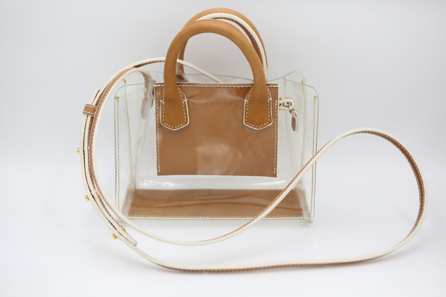 Small Clear Crossbody Bag Upcycled Webbed GG PREORDER